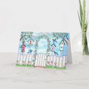 Merles de ressort - carte de voeux