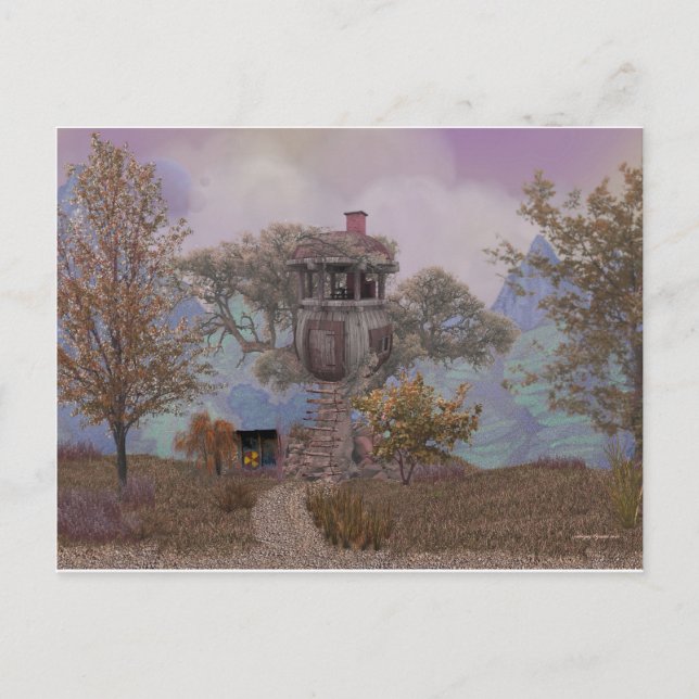 Merle's Treehouse Postkarte (Vorderseite)