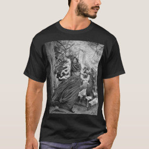 Merlin en T-shirt noir et blanc