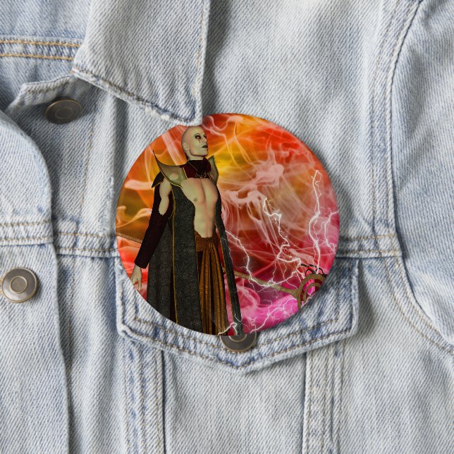 Merlin Pinback Button (Beispiel)