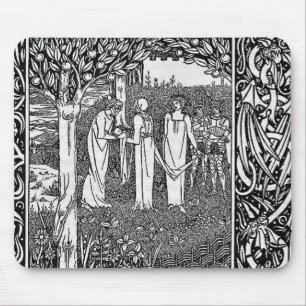 Merlin von Aubrey Beardsley - HD Mousepad