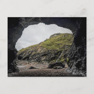Merlins Cove tintagel Postkarte