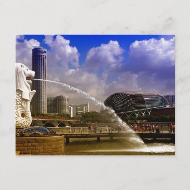 Merlion, Singapur Postkarte (Vorderseite)