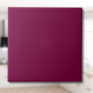 Merlot Solid Color Classic elegant Fliese