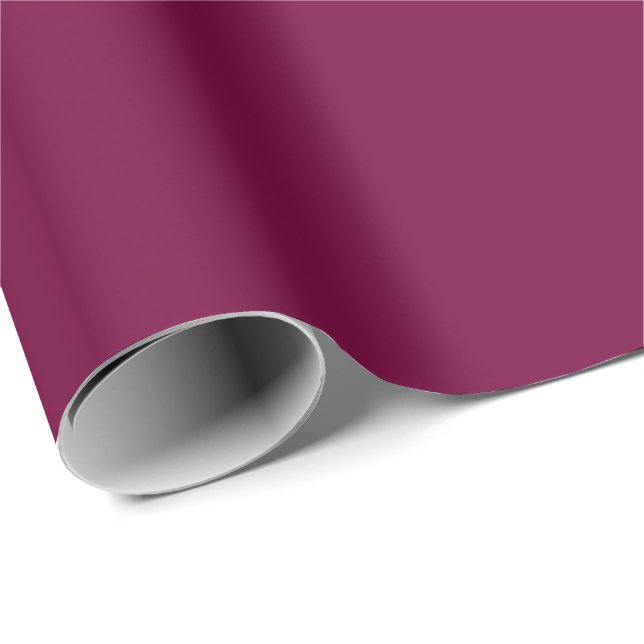 Merlot Solid Color | Classic | elegant | Geschenk Geschenkpapier (Rolleneckpunkt)