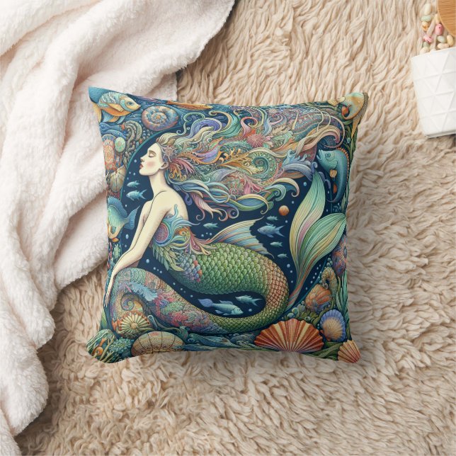 Mermaid 12 kissen (Decke)
