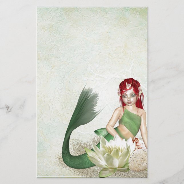 mermaid-1301877 briefpapier (Vorderseite)