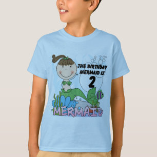Mermaid 2e Anniversaire Tshirts et cadeaux