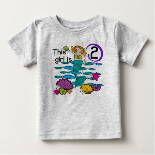 Mermaid 2e Anniversaire Tshirts et cadeaux