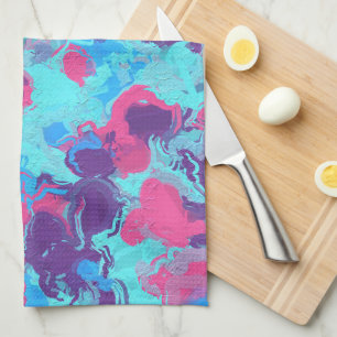 Mermaid Abstrakt Spritzer Geschirrtuch