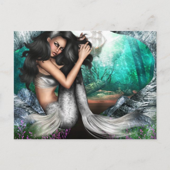 Mermaid Allure Postcard Postkarte (Vorderseite)
