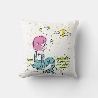 Mermaid and Dragon Kissen