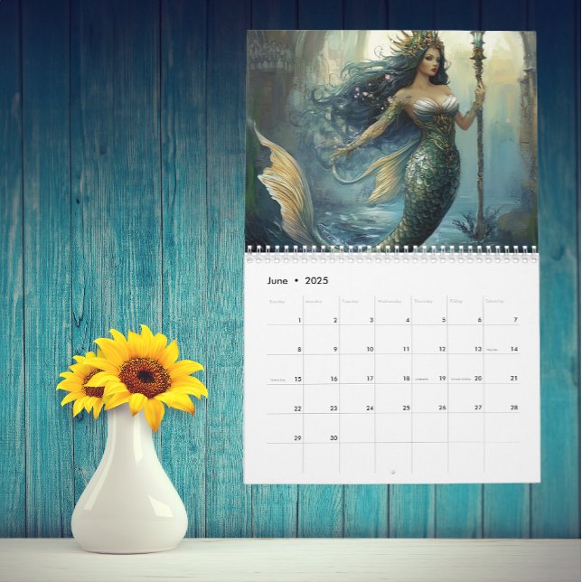 Mermaid Art any Year Fantasy Calendar Kalender (Von Creator hochgeladen)