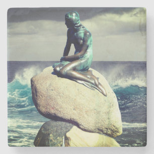 Mermaid auf Rock Untersetzer