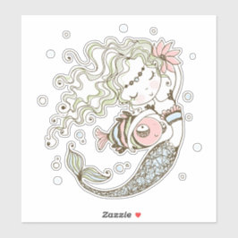 Mermaid-Aufkleber Aufkleber