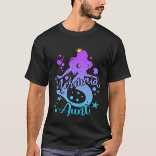 Mermaid Aunt Mermaid Niedlich Mermaid T-Shirt
