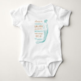 Mermaid Baby Bodysuit Strampler