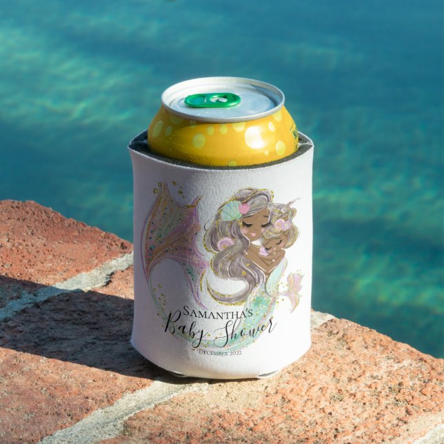 Mermaid Baby Dusche NAUTICAL Dosenkühler (In Situ Pool)