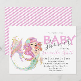 Mermaid Baby Dusche Sweet Little Mermaid Ankündigung