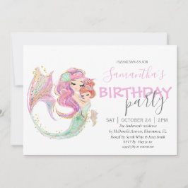 Mermaid Baby Dusche Sweet Little Mermaid Ankündigung