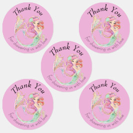 Mermaid Baby Dusche Sweet Little Mermaid Etiketten