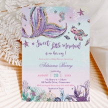 Mermaid Baby Dusche unter dem Sea Baby Girl