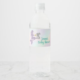 Mermaid Baby Dusche Wasser Flasche Wrappers