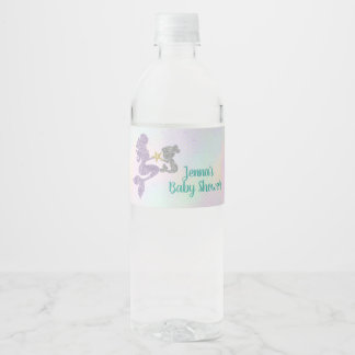 Mermaid Baby Dusche Wasser Flasche Wrappers