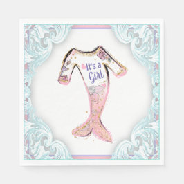 Mermaid Baby Duschpapier Napkins Serviette