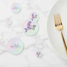 Mermaid Baby Shower Confetti Konfetti