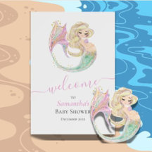 Mermaid Baby shower douce Mère à être