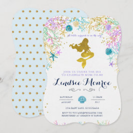 Mermaid Baby Shower Einladung