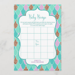 Mermaid Baby Shower Game 12x18 Einladung