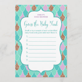 Mermaid Baby Shower Game 12x18 Einladung