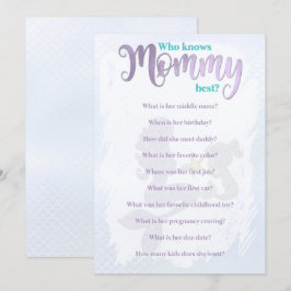 Mermaid Baby Shower kennt die besten Mama Karten