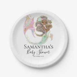 Mermaid Baby Shower nautisch Pappteller