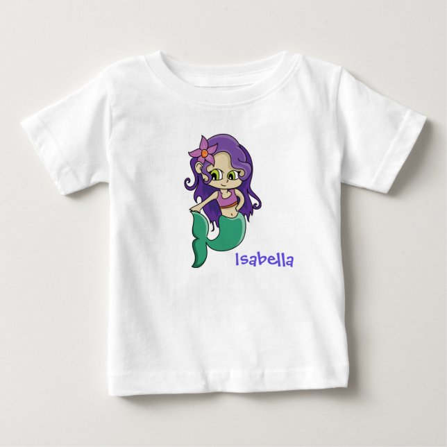Mermaid Baby T-shirt (Vorderseite)