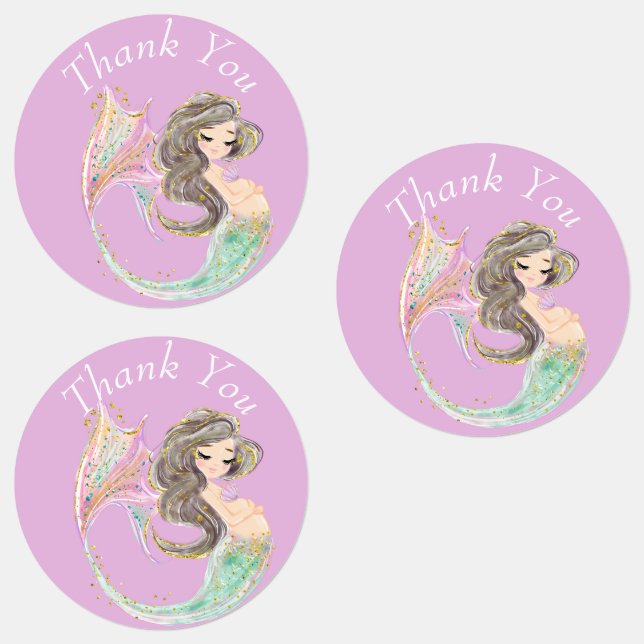 Mermaid Babydusche. Unter dem Meer. Glitzer Labels Etiketten (Gruppe)