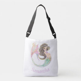 Mermaid Babydusche. Unter dem Meer. Glitzer Tragetaschen Mit Langen Trägern