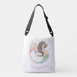 Mermaid Babydusche. Unter dem Meer. Glitzer Tragetaschen Mit Langen Trägern