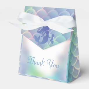 Mermaid Babydusche unter Meerespastel Geschenkschachtel