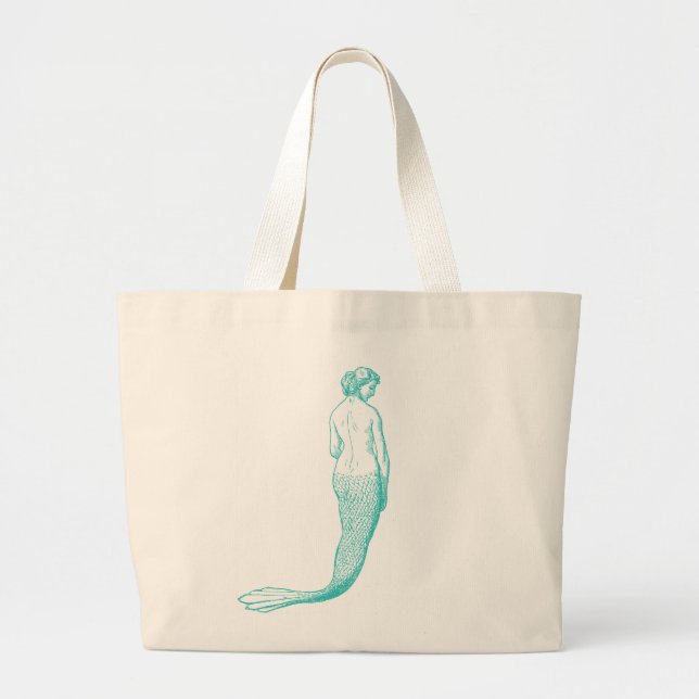 Mermaid Beach Bag Jumbo Stoffbeutel (Vorne)