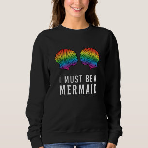 Mermaid Beach Bikini Karneval Muschel BH Bra Gesch Sweatshirt