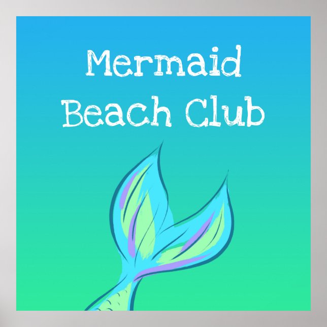 Mermaid Beach Club Poster (Vorne)