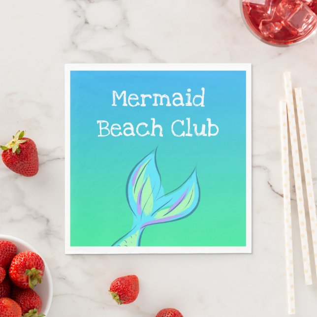 Mermaid Beach Club Serviette (Beispiel)