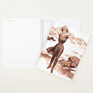 Mermaid Beach Gibson Girl Viktorianisch Antique Planer