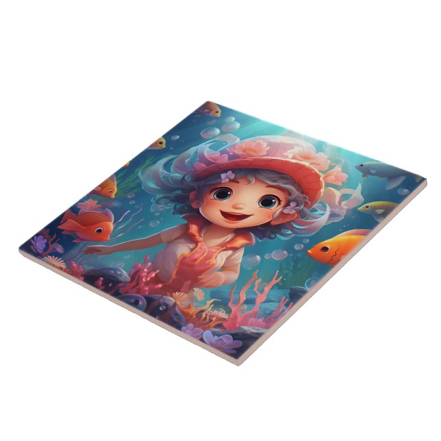 Mermaid Behalte oder entwirft eigene Fliese (Seite)