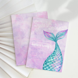 Mermaid Birthday Einladung