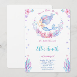 Mermaid Birthday Einladung