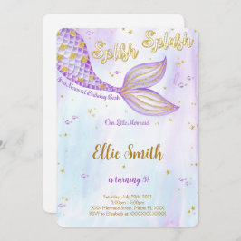 Mermaid Birthday Einladung